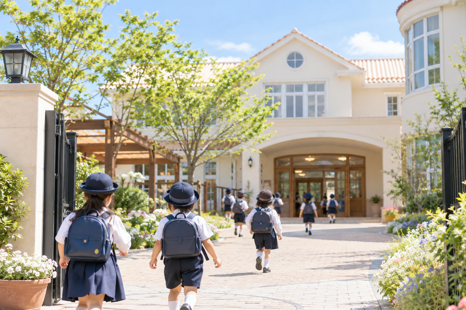 幼稚園で過ごす園児